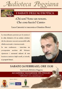 Incontro con il tenore Luca Canonici